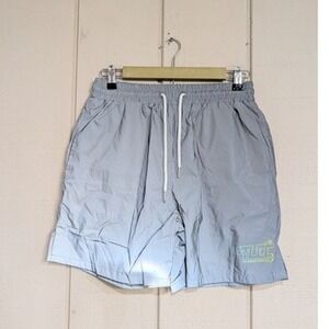 Tulones International Reflective Shorts Mens Medium Gray Mesh Lined Athletic